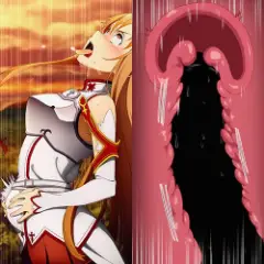 【SAO・エロ漫画】アスナを遠隔オナホレイプで失神アクメ！キリトの目の前で無様イキさせられる…