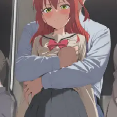 【二次エロ】電車で痴●されてしまう喜多郁代・・・