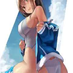 水に濡れてギュッと身体を締め付けてる競泳水着の少女&お姉さんが(*´д`*)ハァハァ (84)