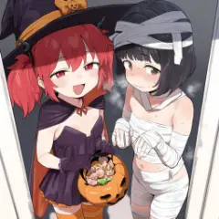 【二次エロ】ハロウィンで仮装してる女の子とイタズラえっち