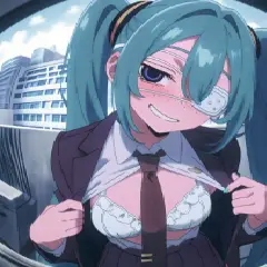 【画像】モニタリングミクとエッチするエロ画像