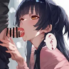 【二次エロ】フェラ画像まとめ、女の子の挑発的な顔が完全にエロすぎ