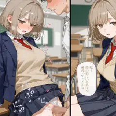 【二次エロ】卒業前に思い出作りで制服エッチしとくカップル