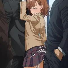 【エロ画像】痴漢レイプpart63！御坂美琴が痴漢電車で変態オヤジ達にザーメンぶっかけられまくったり…他まとめ