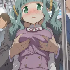 【マギレコ】二葉さなが電車でおっぱい揉まれまくるエロ画像♥