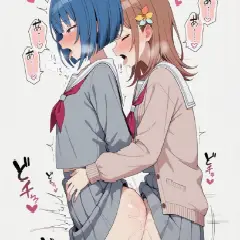 【二次エロ】みのりと遥がふたなりｾｯｸｽしてるエロ画像