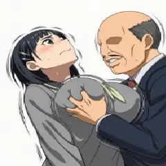 【画像】桐ヶ谷直葉がおっさんにおっぱい揉まれまくっちゃうエロ画像