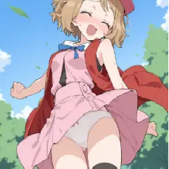 【画像】セレナ(アニポケ)のぱんつ♥