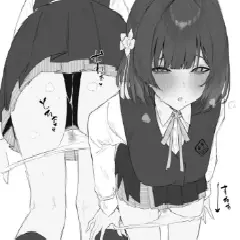 「しみになっちゃってるんですか?」溢れる愛液で下着濡らしちゃってる♀画像