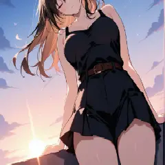 【黒髪】美しく艷やかな黒髪美少女画像まとめた　その17【二次画像】