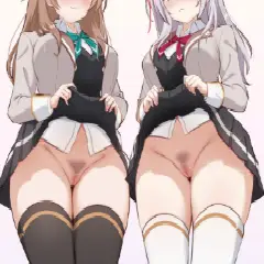 暑いし、思い切って──風通し良さそうなノー🍞女子画像♪
