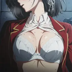 【ようこそ実力至上主義の教室へ】力で屈服させられた堀北鈴音…!DQNの暴力に抗えず押し倒されて雨の中で濡れ濡れレイプ…!