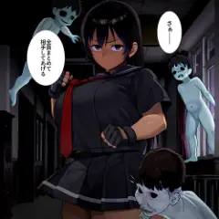【エロ漫画】超強いけど半人前のJK霊媒師…！ザコ幽霊と侮った低級霊のエロ攻撃に屈してしまう…