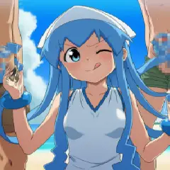 【画像】イカ娘の触手コキ♥